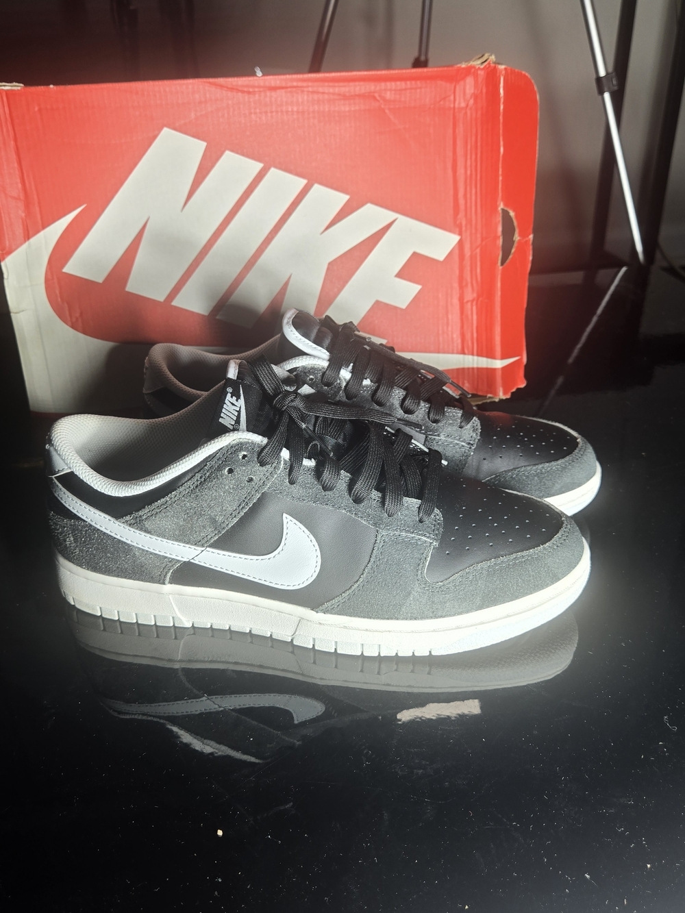 Nike Dunk Low Retro Premium QS Premium Black Animal Pack Zebra - Size 9.5